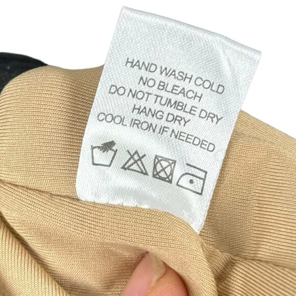 Majorelle Jardin Darling Ruched Dress in Black Lace Up Front Bodycon Size Large - Picture 11 of 15